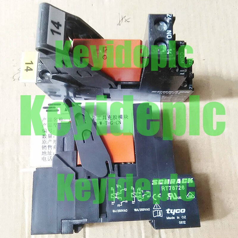 1pc SCHRACK RT314024 24VDC Power Relay RT78726 Socket 8A 250VAC New