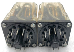 LOT OF 2 GENERAL ELECTRIC 393D10-21 600 OHMS 218A4274-11 28VDC PURPOSE RELAYS