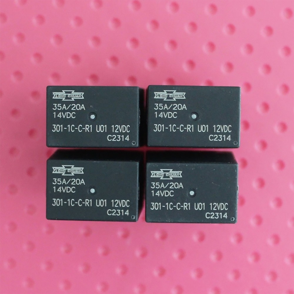 4pcs for Song Chuan Relay 301-1C-C-R1 U01 12VDC