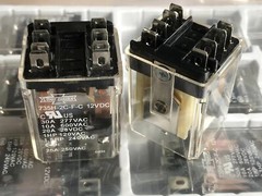 735H-2C-F-C-12VDC Power Relay 25A 250VAC 8 Pins x 2pcs
