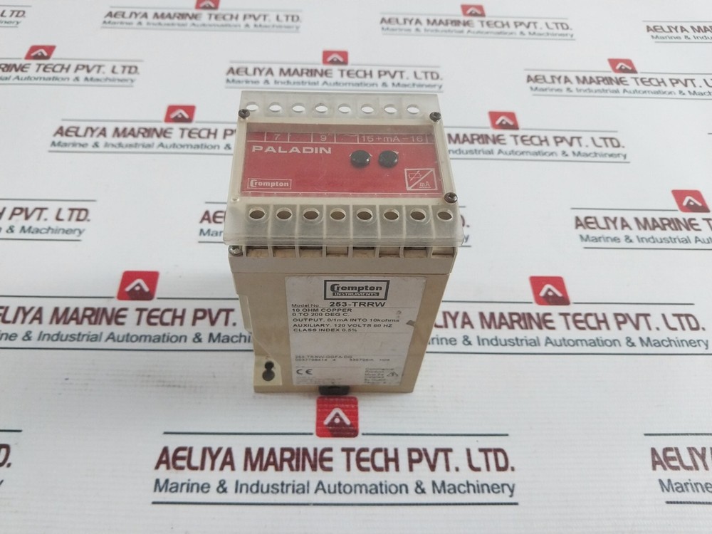 Crompton Paladin 253-TRRW Current Transducer 10 Ohm 120 Volts 60Hz