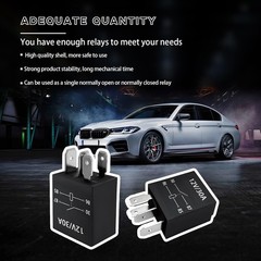 4-Pack 4 Pin 12V 30A Heavy Duty Stable Relay Replacement for Motor Automotive…