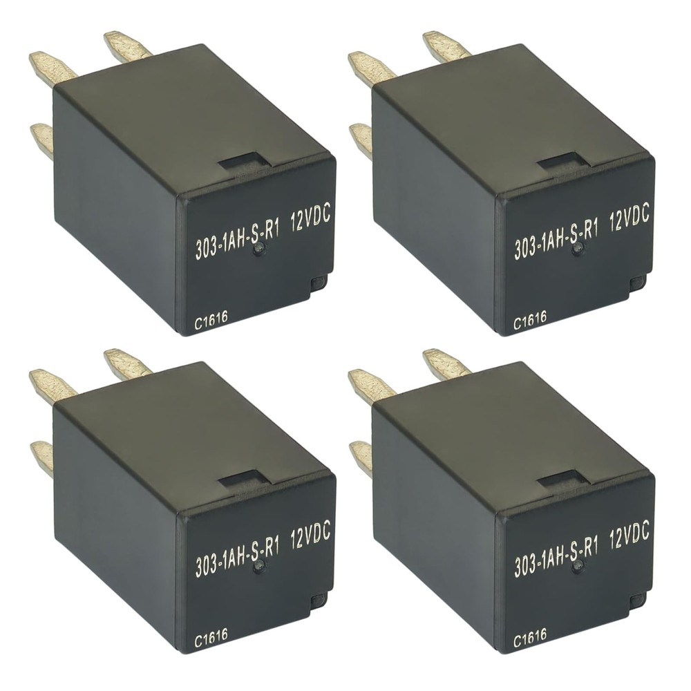 4Pcs 3031AHSR1 12VDC 20A 4Pins Mini Micro MultiPurpose Automotive Relay PA6TGF30