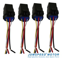 Heavy Duty 4 pack 12V 40 amp Car Auto 5 pin & wire Relay Waterproof Plug Socket
