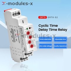 Electronic On Delay Off Delay Timer Delay Relay AC DC12V-240V 16A Din Rail