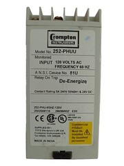 CROMPTON 252-PHUU PROTECTOR TRIP RELAY