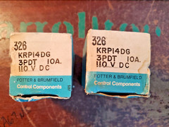 (2-PCS) Potter & Brumfield KRP-14DG General Purpose Relay (TA27MS)