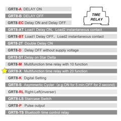 GEYA Off Delay&On Delay Time Delay Relay Timer Cycler Switch DC24V AC230V Timing