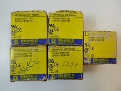 Square D Schneider Electric 8501RS44P14V14 Miniature GP Relay Lot of 5