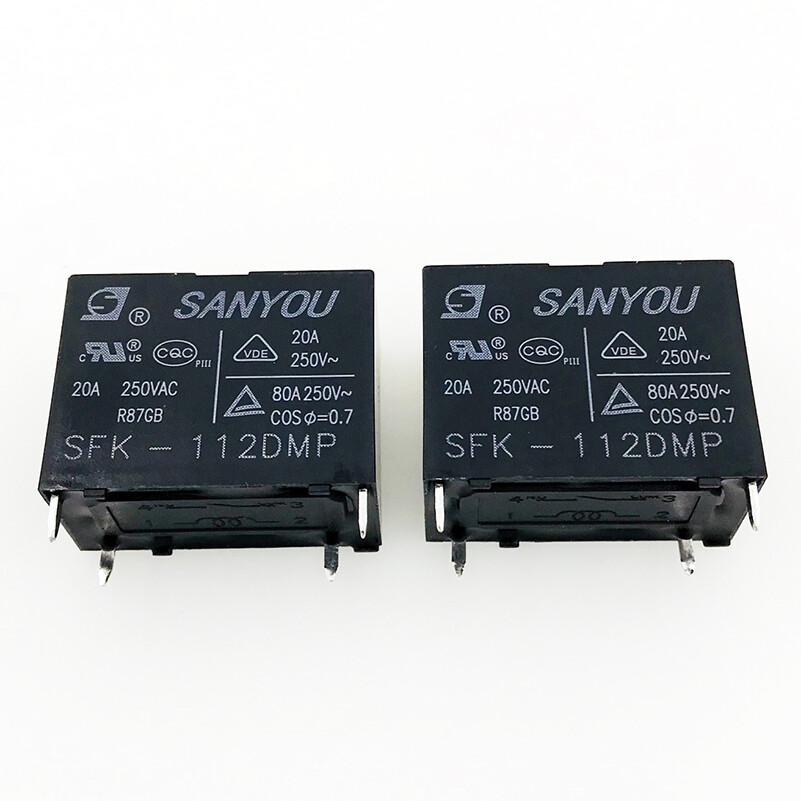 2Pcs SANYOU SFK-112DMP Power Relay 4 Pins 20A 250V