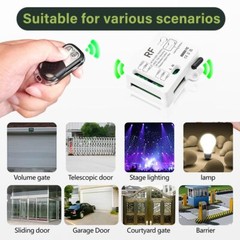 Radio Relay Remote Control Switch 433MHz 220V 230V 2 Channel Receiver with…