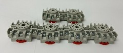 (LOT OF 6) Magnecraft 70-465-1 Relay Sockets 15A, 300V, 5A, 600V *WARRANTY