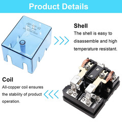 /JQX-62F-2Z Coil Voltage DC 24V 80A DPDT Electronmagnetic Relay,High Power Relay