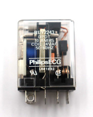 Philips ECG RLY243, 24 VAC, 2-Pole, 10A Relay & IDECSH2B-05 10A, 300V Socket