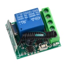 1-Channel 315/433MHz Wireless Relay RF Remote Control Switch Receiver DC12V 10A