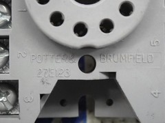 Potter Brumfield 27E123 Relay Socket 10 Amp 300V lot of 3