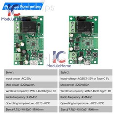eWeLink DC7-32V/AC220V 1CH Pro Self-Locking Smart WIFI Bluetooth Relay Module
