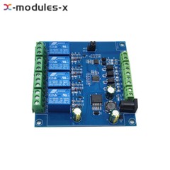 1-10PCS Modbus RTU DC7-24V 4 Channel Relay Control Switch RS485/TTL UART Module