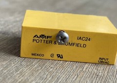 AMF POTTER & BRUMFIELD IAC24 RELAY INPUT 120VAC 5 PIN NEW NO PKG