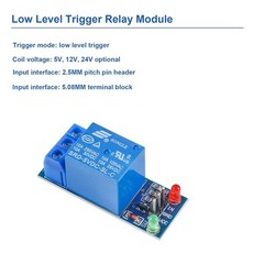 DC 5V 1 Channel Relay Module Interface Board Shield Low Lev Size: 5V 1-CHANNEL