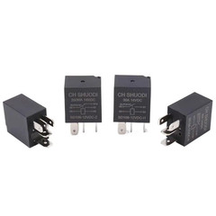 5 Pin 12V 30A Micro Relay 4 Pack – Small Multi-Purpose Automotive Starter Relay
