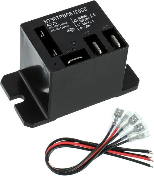 1 Pack NT90 AC120V 10X Power Relay AC 120V Coil 30A 40A SPDT 1NO 1NC Mini Relay