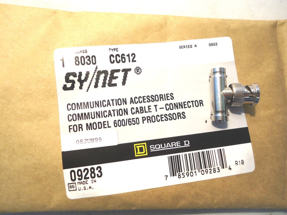 NEW IN FACTORY PACKAGE SQUARE D SY/NET 8030 CC612 COMMUNICATION CABLE