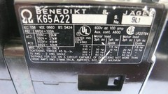 BENEDIKT & JAGER K65A22 CONTACTOR