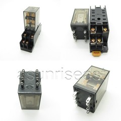10 x Power Relay Coil DC12V DPDT 5A MY2NJ HH52P HHC68B-2Z + Socket Wholesale