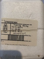 Tyco AGASTAT E7022AE004 / 7022AE Timing Delay Relay 20-200 sec – 120 V 60HZ New