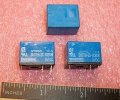 QTY (5) OUDTM-SS-109DM ORIGINAL SPST 9Vdc 5A PCB MOUNT RELAYS