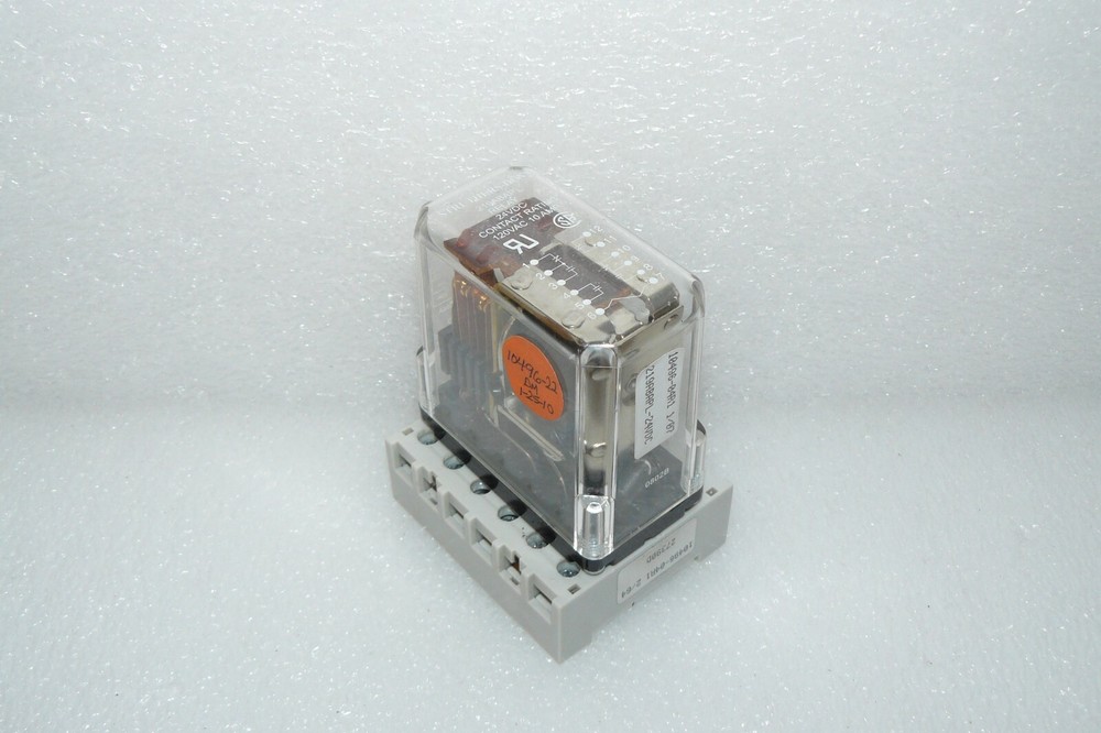 Struthers Dunn 219ABAP Power Relay 24 VDC 10 A DPST-NO DPST-NC 219 Series Socket
