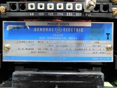 USED General Electric 12SBD11B2A Static Bus Differential Relay Rev. A