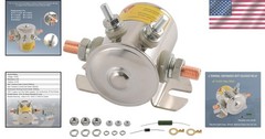 12V 300A Continuous Duty Solenoid Relay with Resistor and Diode for Marine Go…