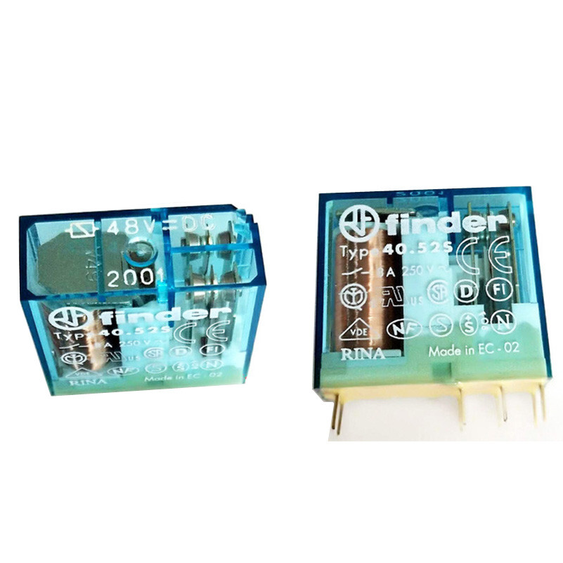 2Pcs TYPE 40.52S 48VDC Electromagnetic Relay 8Pins 8A 250VAC