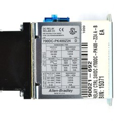 Allen-Bradley 700DC-PK400Z24 DC Relay Type PK Master Control Relay 24 VDC