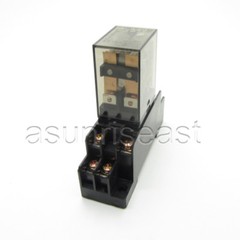 Power Relay Coil DC12V DPDT 5A MY2NJ HH52P HHC68B-2Z With Socket Base
