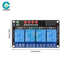 4 Channel 3V 3.3V Relay Module for Arduino Raspberry PIC AVR DSP ARM MSP430 New.