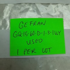 Gefran GQ-15-60-D-1-3-1WY Solid State Relay 3-32 VDC Input Voltage SPST 15A Used
