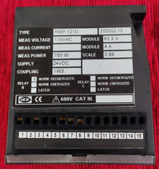 DEIF RMP-121D REVERSE POWER RELAY 253002.10 / DEIF RMP121D RELAY /Used condition