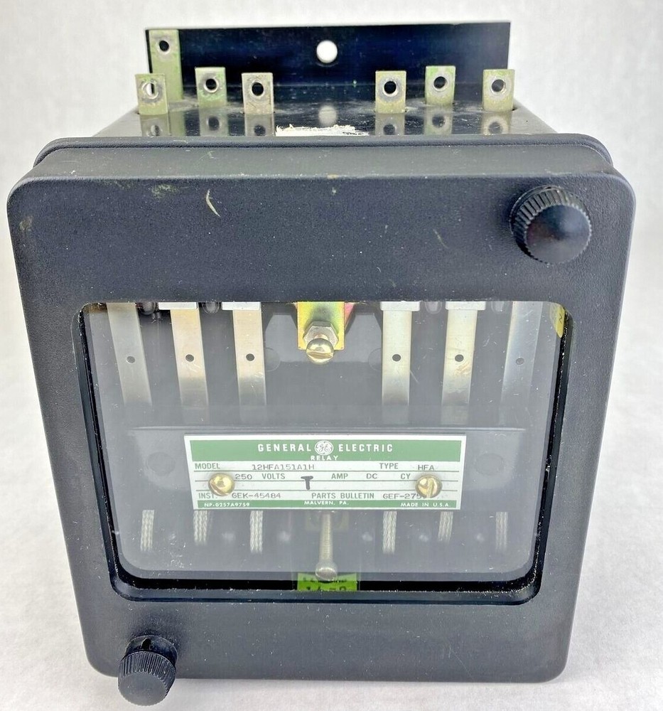GE 12HFA151A1H Type HFA 250VDC 5.5x6x6″ wall mount auxiliary relay
