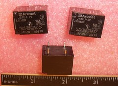 QTY (4) JS1EJ-6V AROMAT 6Vdc SPDT 1-FORM-C PCB RELAYS AJS134098
