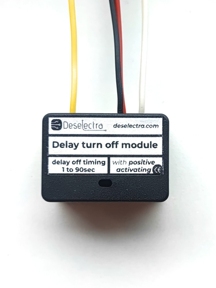 Car DRL led front lights delay turn off timer switch 1 – 90 sec 12V 20A positive