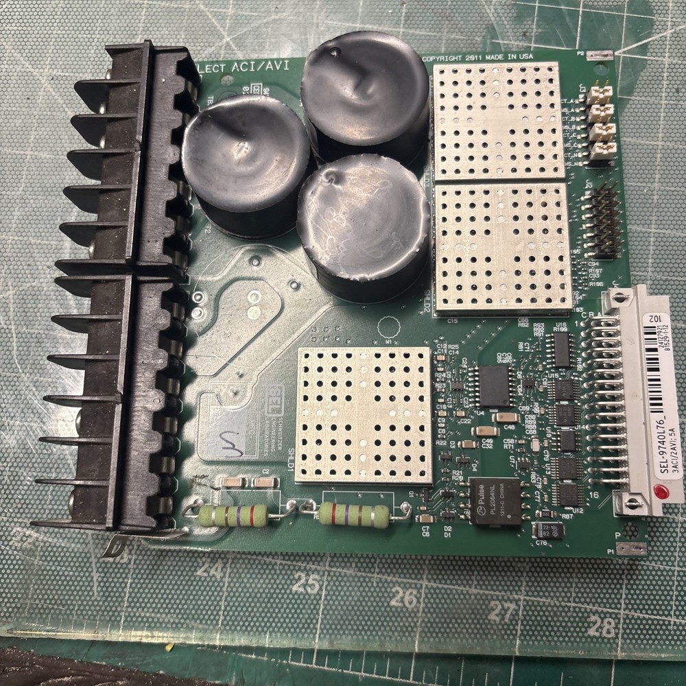 SEL 070-1529 Motor Protection Relay ACI/AVI Board Rev E B1529-1-03