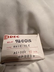 IDEC Relay RH1B-U 120VAC Box of 10. NIB.