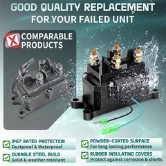 12V 250A Winch Solenoid Relay Contactor Fits 20005000 Lbs Winch 6 Caps