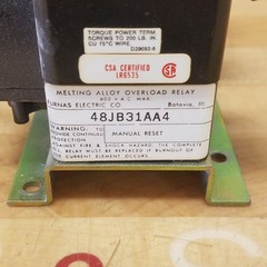 Furnas 48JB31AA4, Melting Alloy Overload Relay. – USED