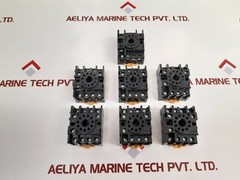 Lot Of 7X Omron PF113A-E Relay Base 10A 250V