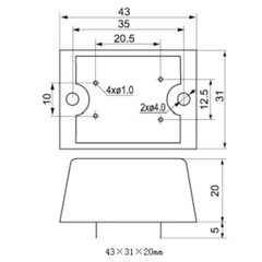 PCB Mount 7A SSR Solid State Relay DC Control DC Input DC3-32V Output DC5-220V