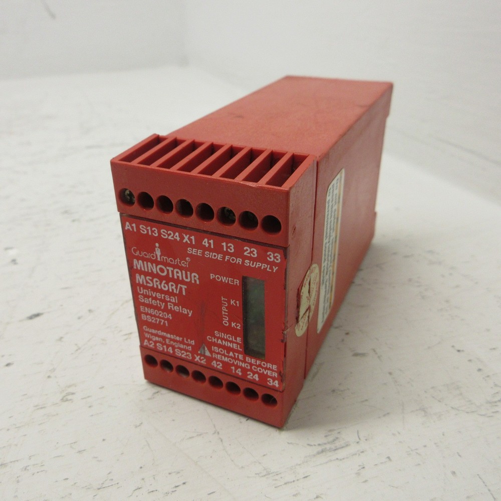 Allen Bradley MSR6R/T GuardMaster Universal Safety Relay Minotaur Single Channel